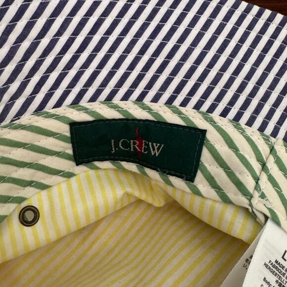 J Crew Bucket hat with snaps in cotton poplin * SZ: L/XL - Picture 5 of 6